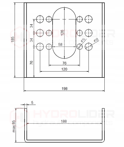 PUISSANT SERVOMOTEUR DE FREIN HYDRAULICZNO-PNEUMATYCZNY T24-30