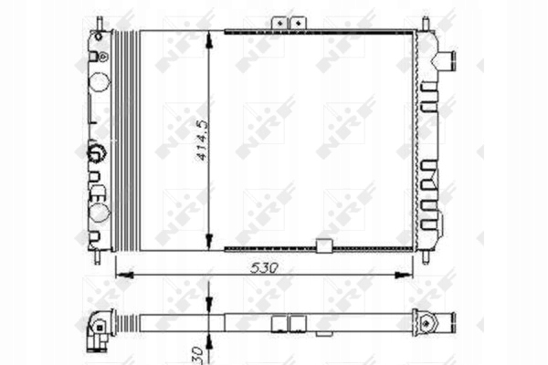 RADIATEUR OPEL ASCONA C (81-), OPEL KADETT D (79-), VAUXHALL ASTRA A