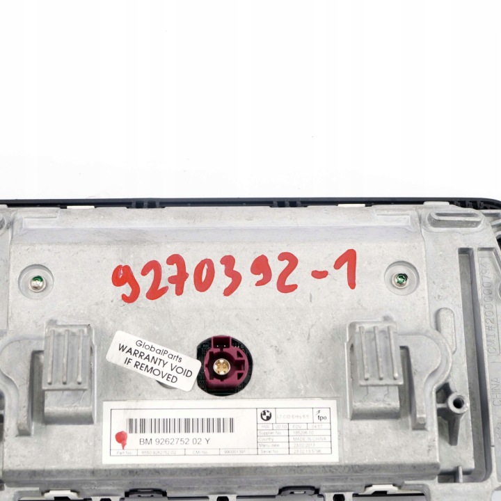 BMW F20 F21 MONITEUR ÉCRAN NAVIGATION 9237539