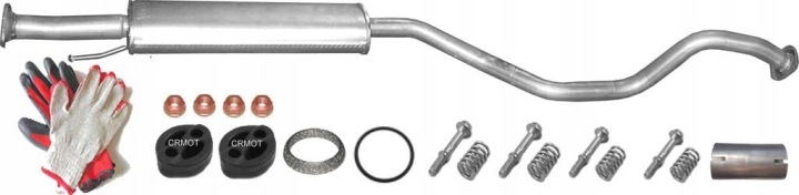 SILENCIEUX POLMOSTROW 15.75ALU CENTRAL NISSAN JUKE 1.6I TRANSMISSION AVANT 10- 15.75 15.75