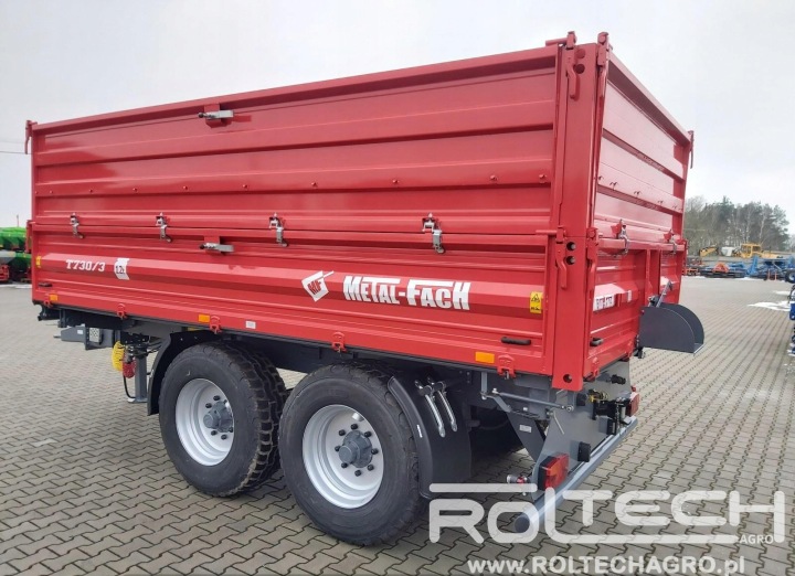 REMORQUE ROLNICZA TANDEM PALETOWA METAL-FACH T730 8T 10T 12T