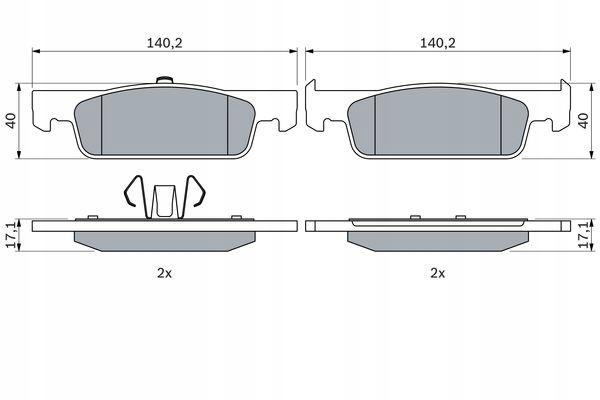 ZAPATAS DE FRENAPARA PARTE DELANTERA PARA RENAULT LOGAN/STEPWAY II 