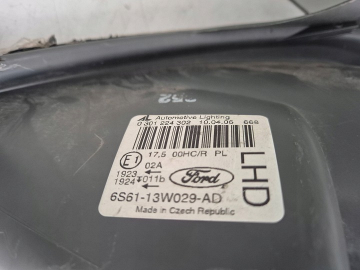 DROITE PHARE DROIT PROJECTEUR FORD FIESTA MK6 05-08 6S6113W029AD