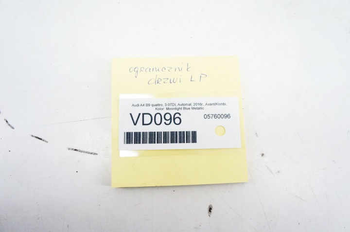 VD096 AUDI A4 B9 LIMITEUR PORTES GAUCHE AVANT 8W0837267