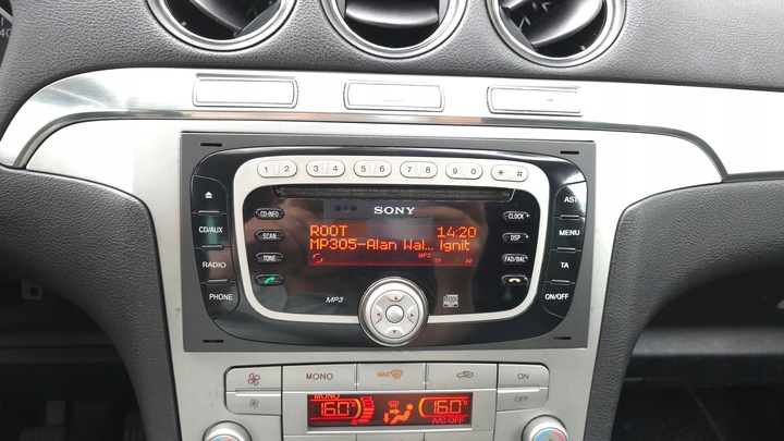 FORD C-MAX MK1 RESTYLING RESTYLING KUGA S-MAX RADIO SONY SISTEMA DE SONIDO PREMIUM SOUND CÓDIGO 