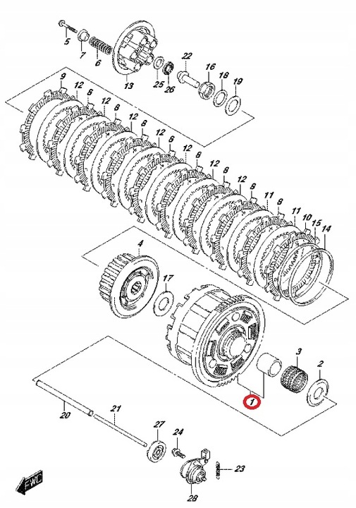 CESTA EMBRAGUE SUZUKI GSR GSX-S GSX-R 750 