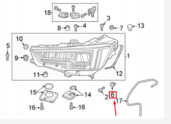 AUDI Q3 F3 BAGUE DYSTANSOWY PHARES AVANT 8S0806305 ORIGINAL