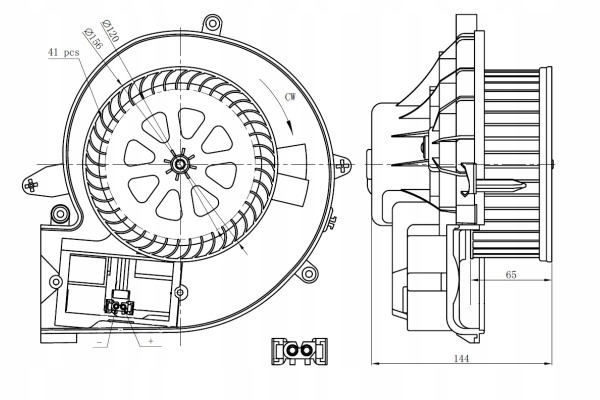 NRF VENTILATEUR MERCEDES SLK-SERIES 1.8 04-