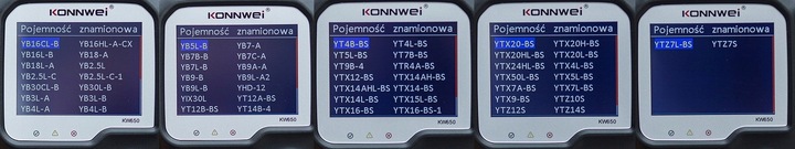 ENSAYADOR PARA AKUMULATOROW 6V 12V KONNWEI KW650 POLACO 