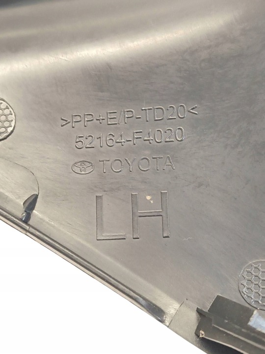 TOYOTA CHR C-HR 16- GRILLE PARE-CHOCS ARRIÈRE GAUCHE 52164-F4020