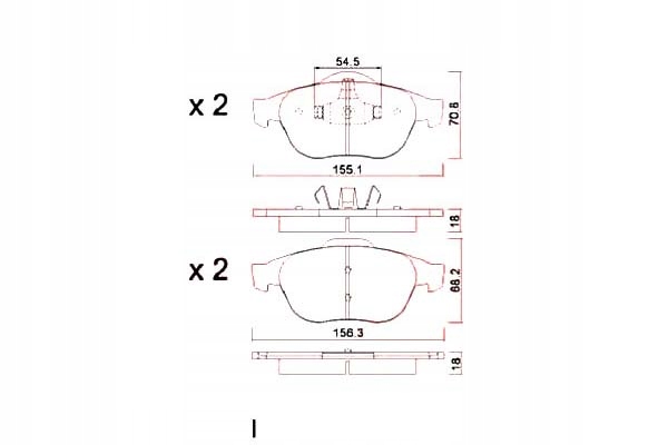 TRINKELĖS STABDŽIŲ RENAULT LAGUNA 01- ESPACE 02- ZIM nuotrauka 2