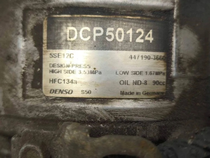 TOYOTA COROLLA VERSO AR10 2007 COMPRESSEUR DE CLIMATISATION CLIMATISATION A/C