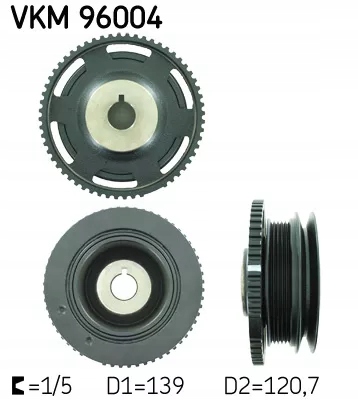 KOLO POULIE VILEBREQUIN VKM 96004 SKF KOLO POULIE DAEWOO