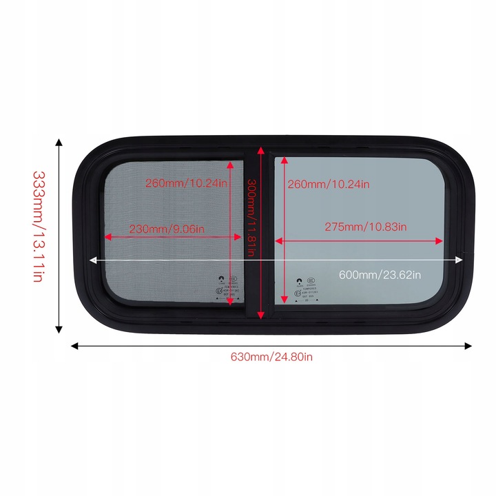 VENTANA EXTENSIBLE DO REMOLQUE KEMPINGOWEJ 