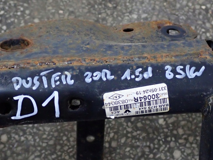 CHÂSSIS CHÂSSIS SUSPENSION ARRIÈRE BERCEAU ARRIÈRE DACIA DUSTER II 4WD 554030064R