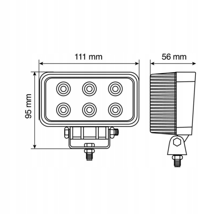 LAMPA-WL 72313 2 PROSTOKATNY FARO