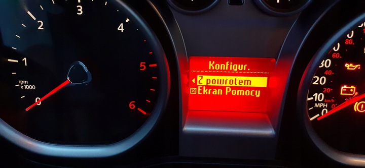 FORD FOCUS MK2 FACELIFT C-MAX MK1 FACELIFT KUGA I DASHBOARD DISPLAY 2009 YEAR DIESEL 