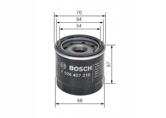 BOSCH 0 986 452 061 FILTRE HUILES
