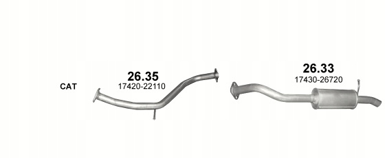 SILENCIEUX POLMOSTROW 26.33ALU FINAL TOYOTA AURIS 2.0D 06-13 POLMO