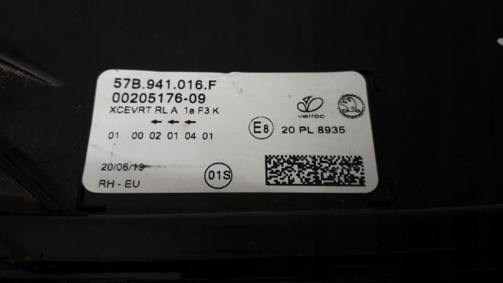 SKODA KAROQ PHARE DROITE COMPLET LED 57B941016F SUR PIÈCES VERRE CALES