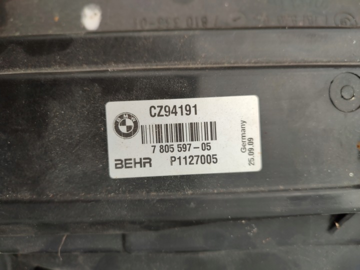 ENSEMBLE RADIATEURS BMW E60 520 D LCI LIFT 7805597