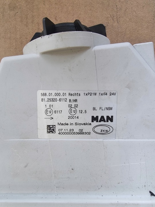 MAN TGA TGL PHARE CLIGNOTANT PHARES ANTIBROUILLARD ENSEMBLE 81253206112 81253206113
