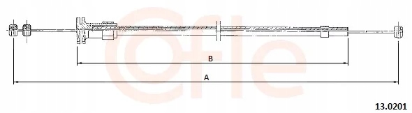 COFLE 13.0201 CABLE CAPS ENGINE VW TRANSPORTER T4 91- photo 2 - milautoparts-fr.ukrlive.com