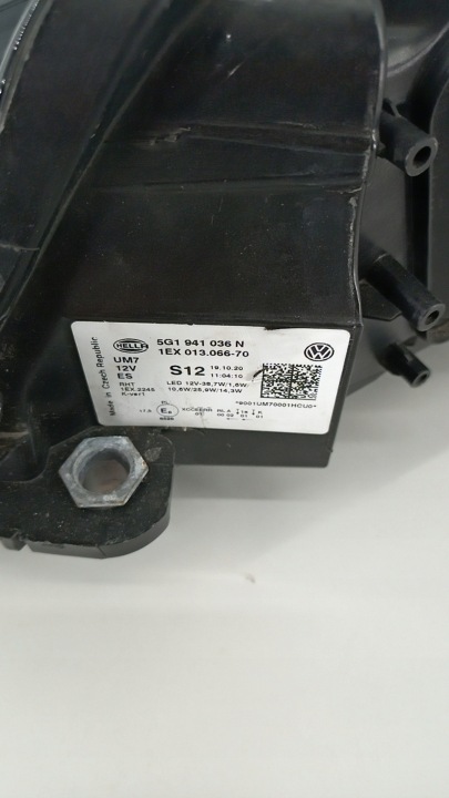 VW GOLF VII LIFT GTE COMPLET LED DROITE PHARE AVANT 5G1941036N
