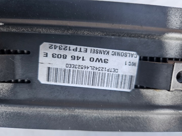 BENTLEY CONTINENTAL RADIATEUR ÉCHANGEUR AIR-AIR 3W0145803E GUIDE D'AIR