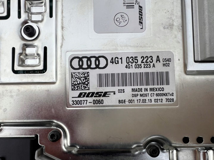 AUDI A6 A7 C7 A8 D4 LIFT AMPLIFICATEUR BOSE 4G1035223 A B C