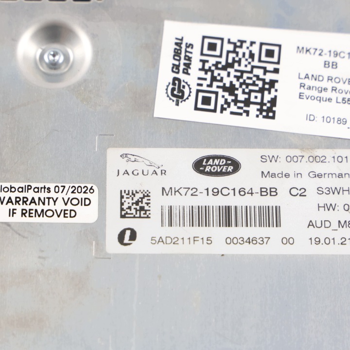 LAND ROVER RANGE ROVER EVOQUE L551 AMPLIFICATEUR SON MK72-19C164-BB