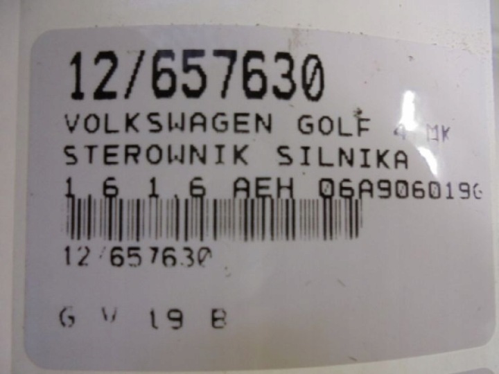 GOLF 4 IV ORDINATEUR 06A906019G 1,6 5WP432003