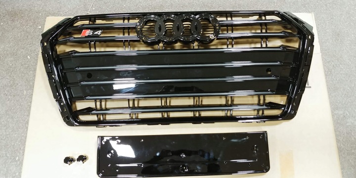 GRILLE RADIATOR GRILLE AUDI A4 B9 2016-2019 STYL S4 BLACK 