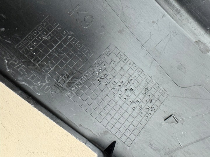 PEUGEOT RIFTER PROACE 18R- GRILLE DANS PARE-CHOCS DROIT AVANT DROITE 9816764780