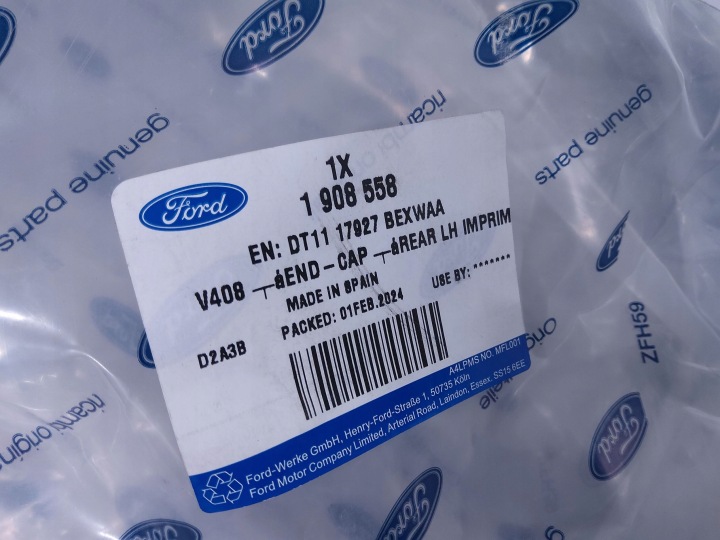ANGLE PARE-CHOCS ARRIÈRE CÔTÉ GAUCHE FORD TRANSIT TOURNEO CONNECT DT1117927BE