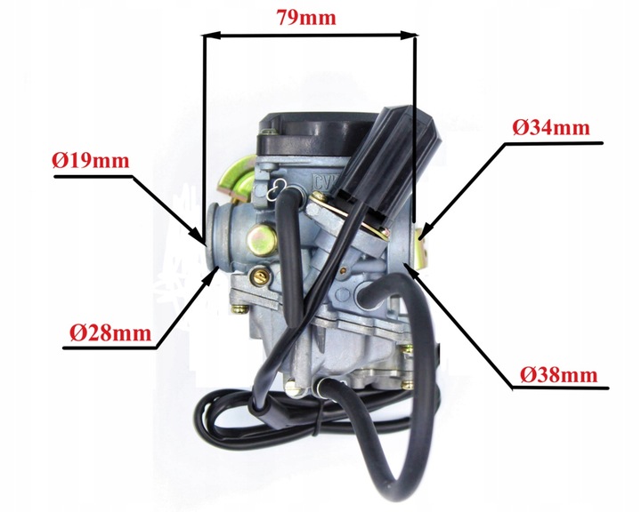 CARBURADOR SCOOTER 4T TUNEADO 80 90 CM 139QMB CUGA 