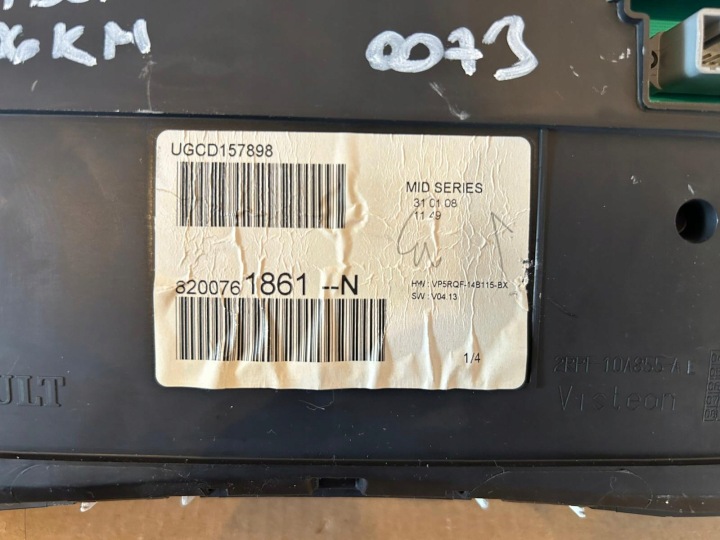 KIT DE DÉMARRAGE IMMO RENAULT CLIO III 1,5 TDCI 106KM 8200843713 S122326114A