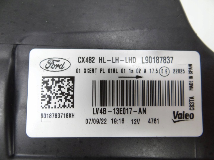 LV4B-13E017-AN FORD KUGA MK3 PHARE GAUCHE AVANT AVANT COMPLET LED 19R-