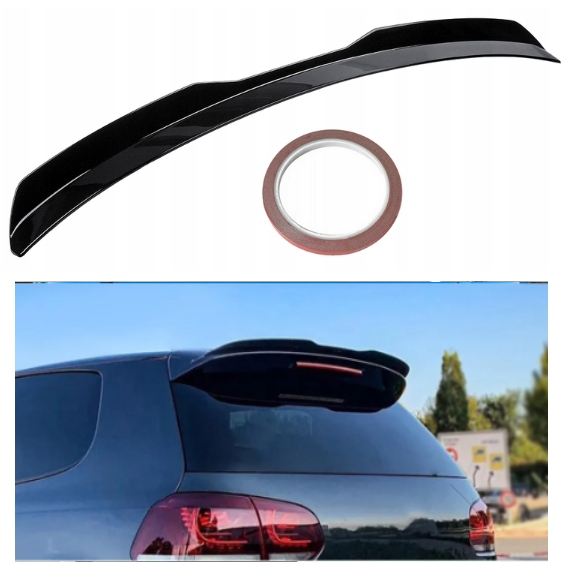 SPOILER SPOILER VISIÈRE SUR COUVERCLE DE COFFRE GTI R NOIR BRILLANT ABS GOLF PASSAT A3 99 CM