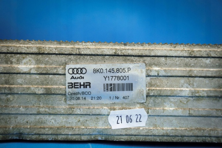 ÉCHANGEUR AIR-AIR RADIATEUR AUDI A4 A5 8K A6 8K0145805P