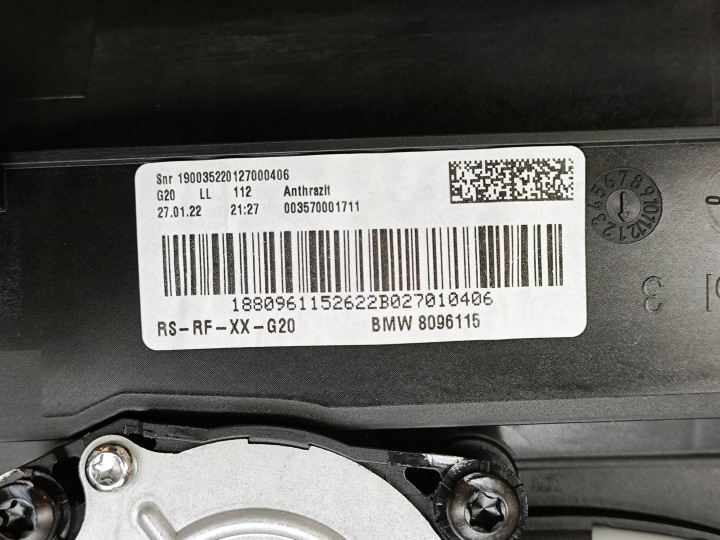 ORIGINAL TOIT OUVRANT TOIT VERRE STORE BMW 4 GRAN G26 G20 8096115 26KM