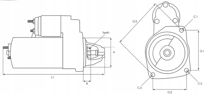 DÉMARREUR REMANUFACTURED AS-PL DÉMARREUR S0158PR AS