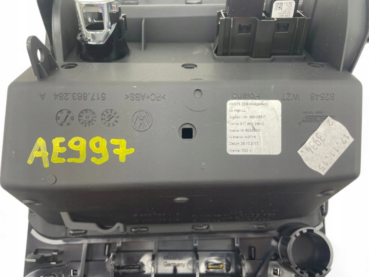CHÂSSIS CENTRALE COCKPIT VW GOLF SPORTSVAN (AM1) 517863284D 32852177 2016