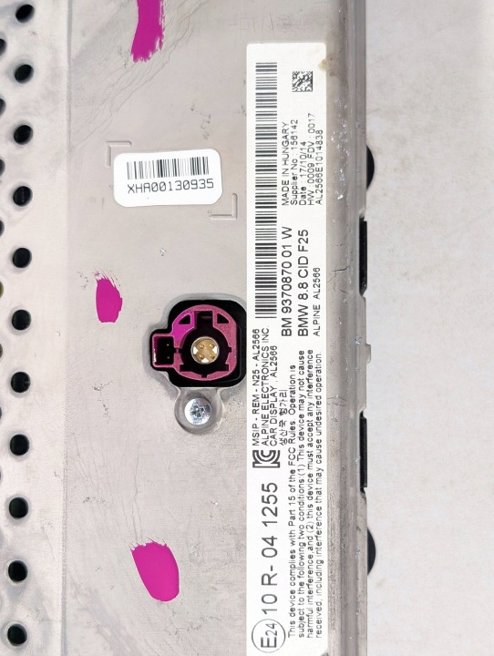 STACJA MULTIMEDIALNA BMW X3 F25 9383072