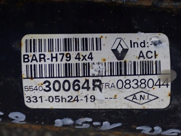 CHÂSSIS CHÂSSIS SUSPENSION ARRIÈRE BERCEAU ARRIÈRE DACIA DUSTER II 4WD 554030064R