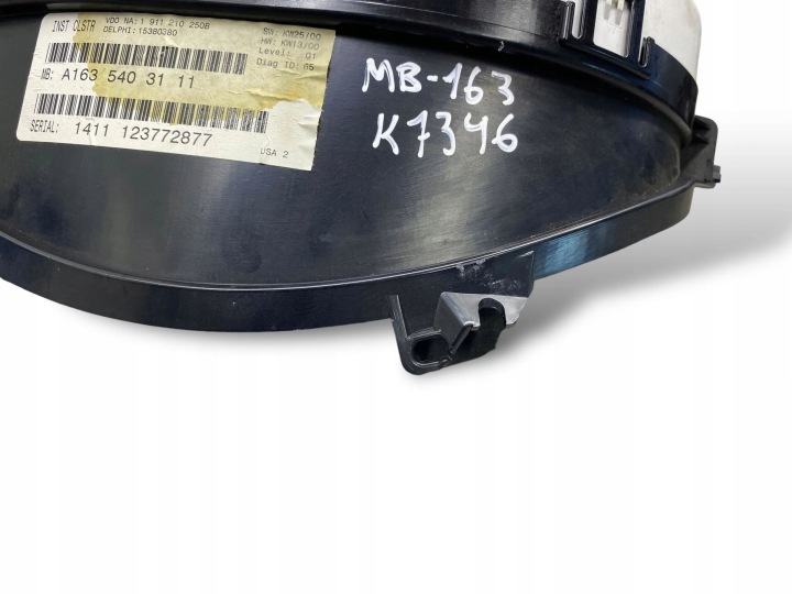 MERCEDES-BENZ ML W163 2001 COMPTEUR A1635403111