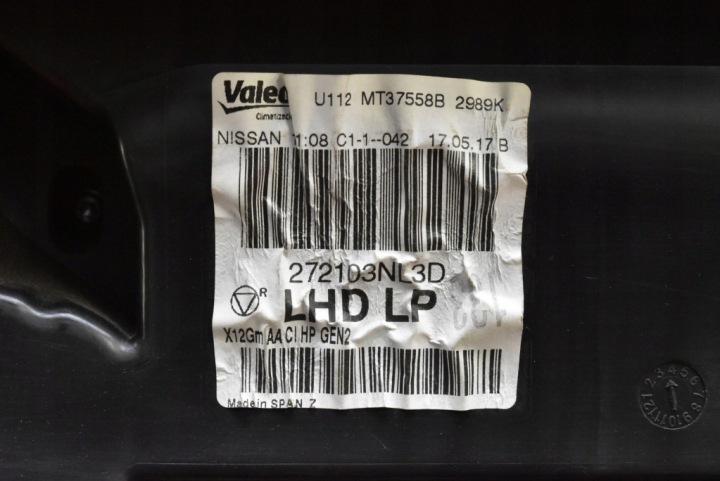 CHÂSSIS RÉCHAUFFEURS CHAUFFAGE 272103NL3D NISSAN LEAF 1 I ZE0 LIFT 10-17