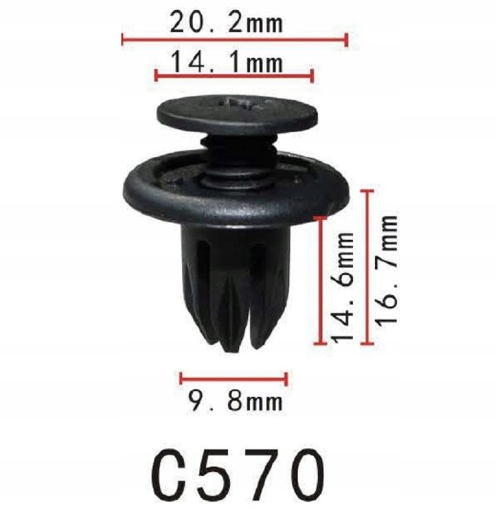 MINI HONDA BMW CLAMPS PINS ATTACHMENT MUDGUARDS 