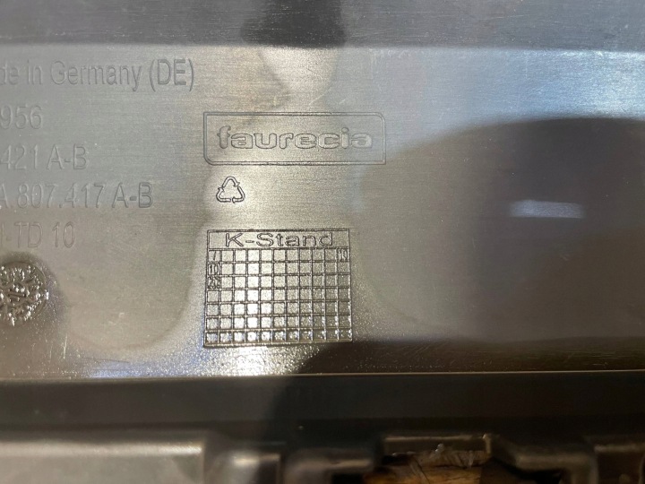 VW TOURAN II 2 III 3) 15- PARE-CHOCS ARRIÈRE ARRIÈRE
