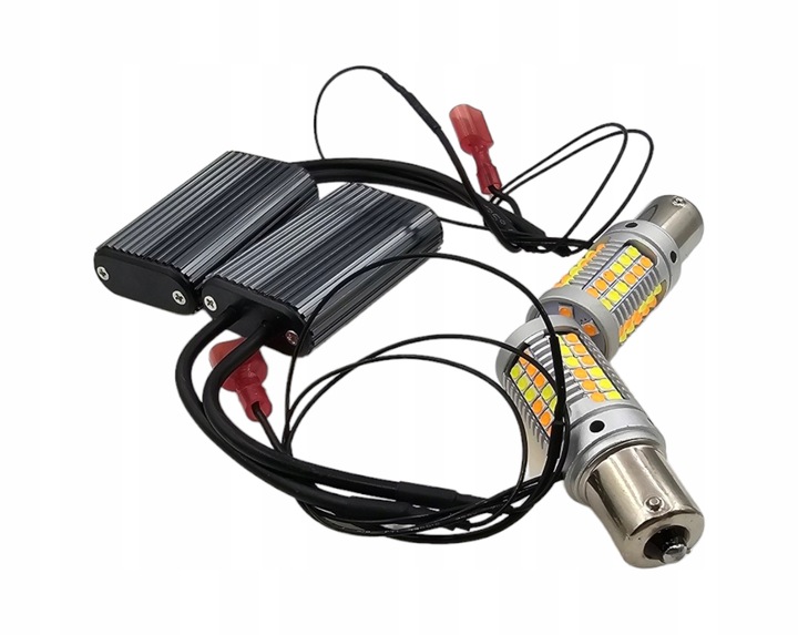 LED DRL BLINKERS + LIGHT DAYTIME 2 IN 1 BAU15S PY21W ULTRA POWERFUL HIT 